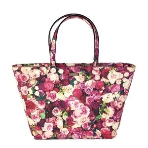 Kate Spade Grand Street Jules Tote Bag Pink Rose Floral